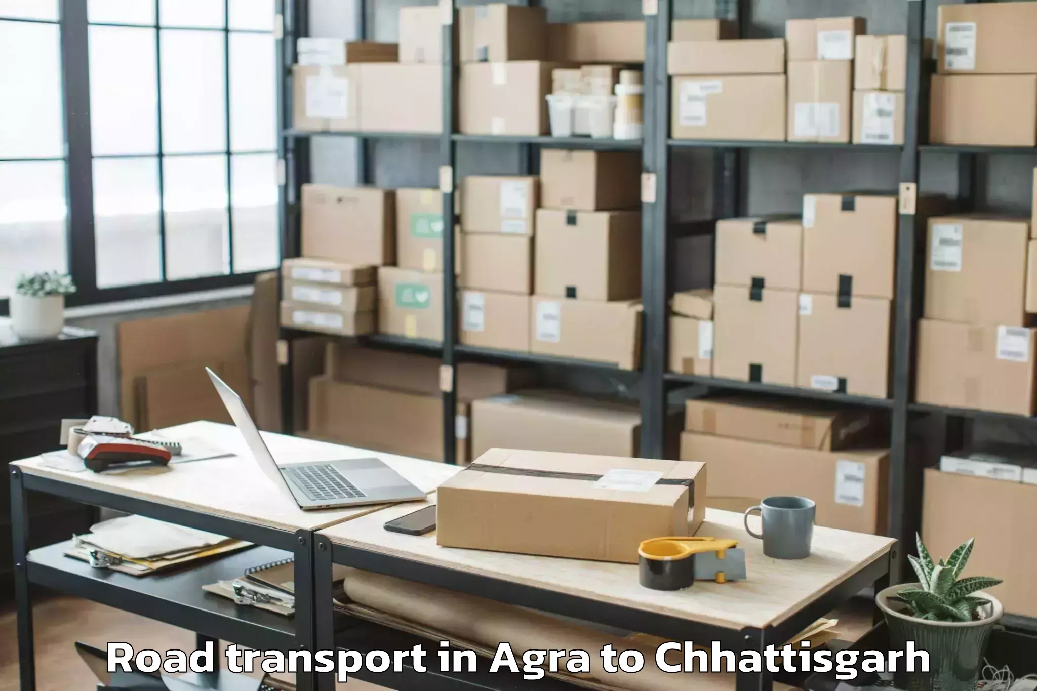 Hassle-Free Agra to Dhamtari Road Transport